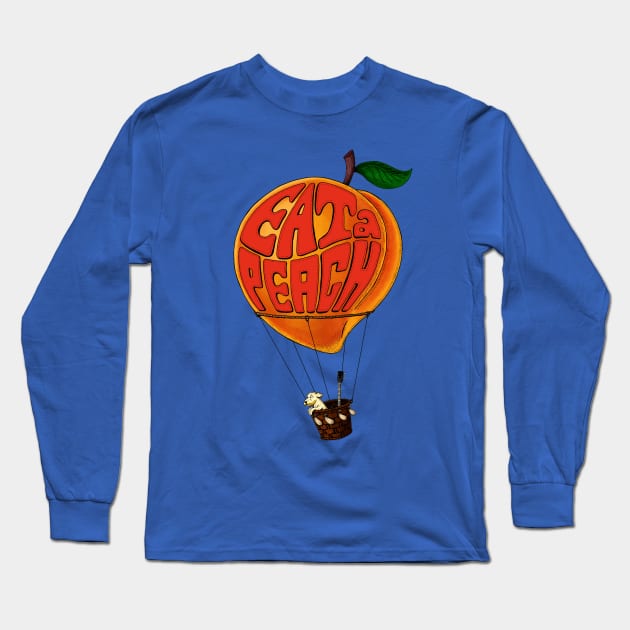 Eat a Peach Long Sleeve T-Shirt by ogeraldinez